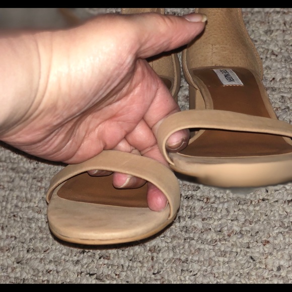 NWOT STEVE MADDEN  ”Irenne “ Tan Leather / Nubuck Suede Buckle Sandals … - Picture 12 of 13